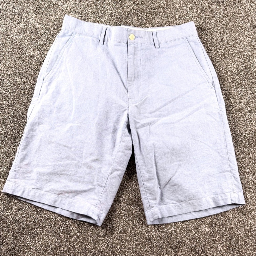 Polo Ralph Lauren Preston Shorts 31x10 Light Blue Oxford Cotton Classic Chino